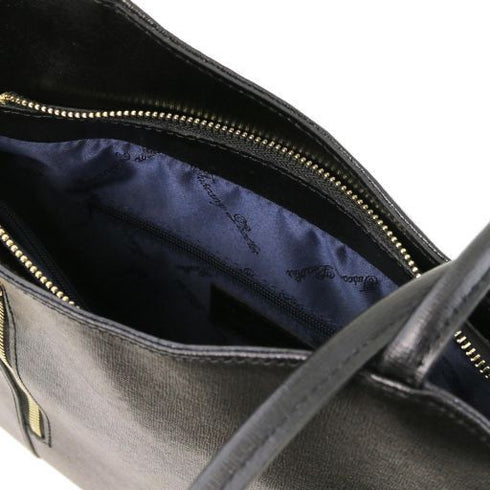 Patty - Saffiano leather convertible backpack shoulderbag